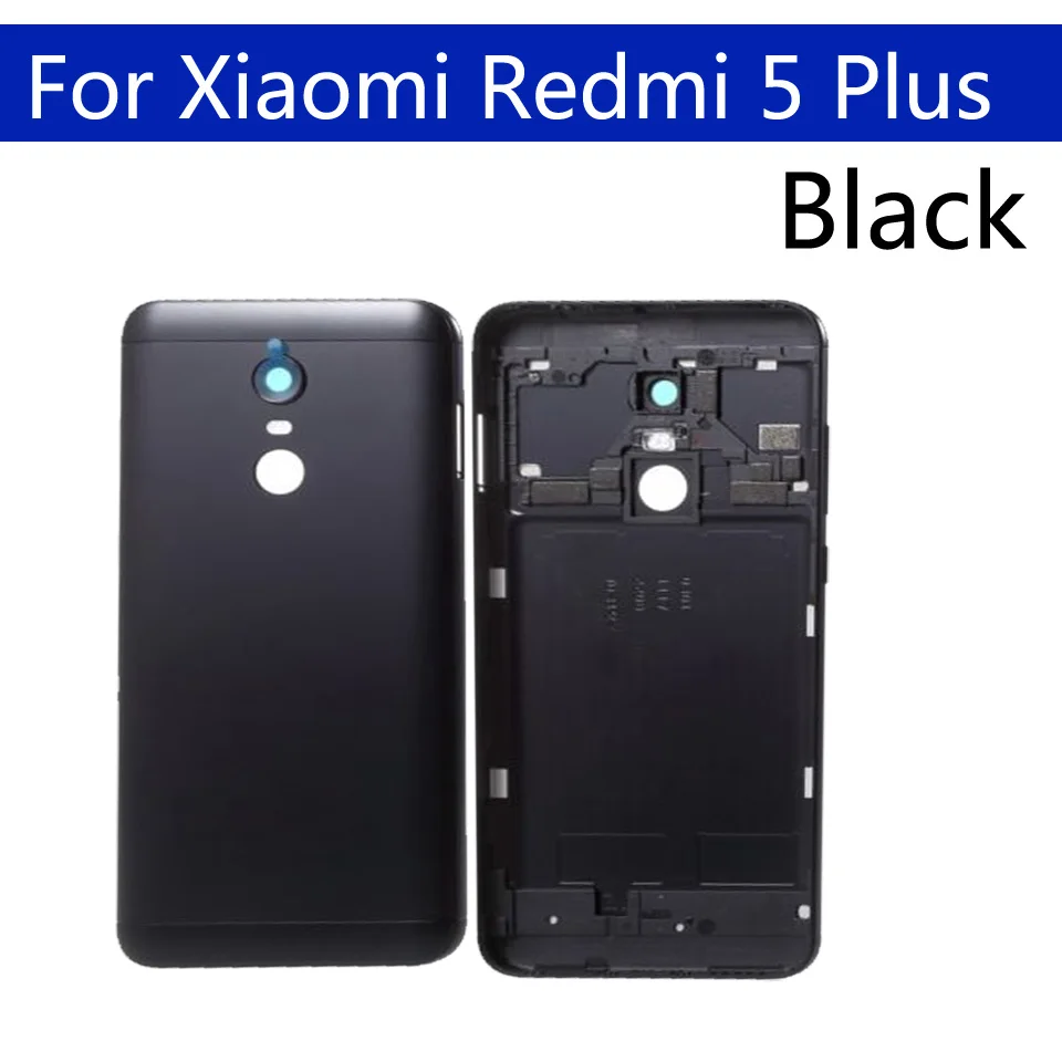 5 Plus Задняя крышка батареи для Xiaomi Redmi 5 Plus Redmi 5 Plus задняя крышка батарейного отсека задняя крышка корпуса чехол Корпус Замена