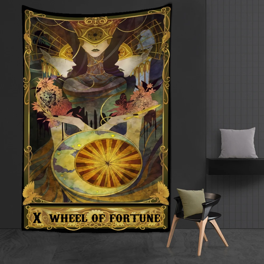 wheel of fortune tarot wall hanging