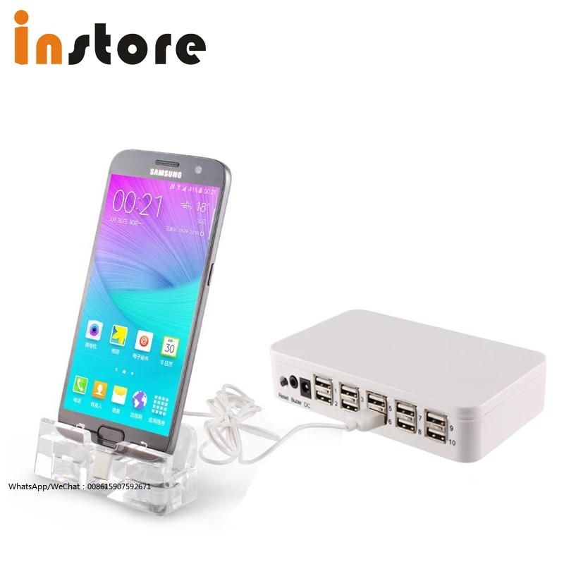 Retail Store Display Security Anti theft Lock 10 Ports Anti Shoplifting Alarm  Device for Cell Phone with Charger|Bộ Đồ Hệ Thống Báo Động| - AliExpress