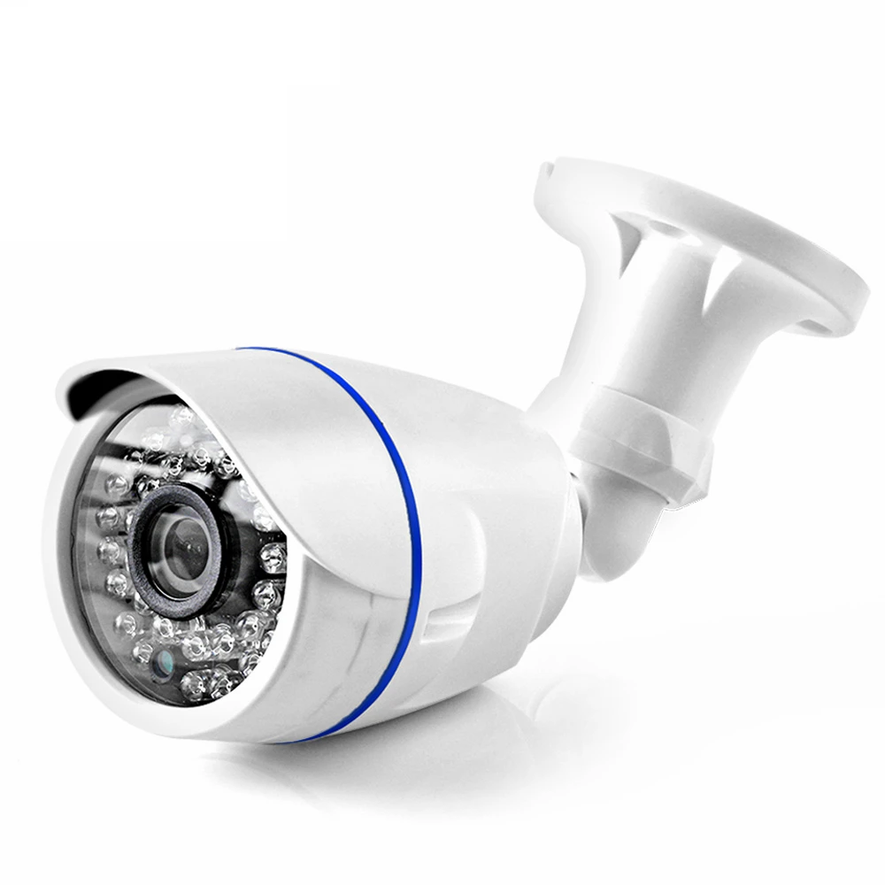 2PcsLot 4MP AHD Bullet Surveillance CCTV Camera Waterproof White Plastic Outdoor Night Vision 2MP 4MP Analog Security Cameras 4