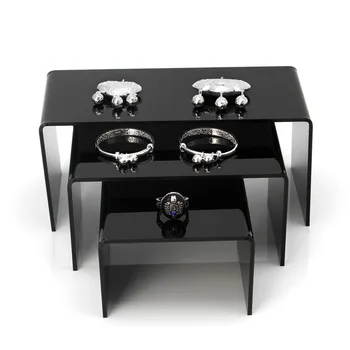

3pcs/set Jewelry Display Stand Toy Mobile Bracelets Necklace Earring Shelf Rack LX9D