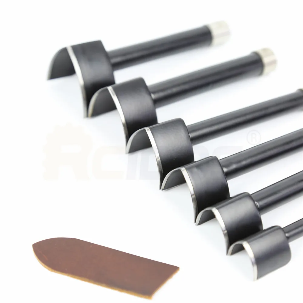 

V shape watch belt cut punch,RCIDOS DIY Leather watch band corner cutter kits,open size 20/25/30/3540/45mm leather fillet