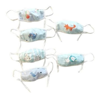 

10 Pcs Cartoon Animals Children Face Mouth Masks Dustproof Mask For Baby Nose Protection Cotton Dustproof PM2.5 Mouth Mask