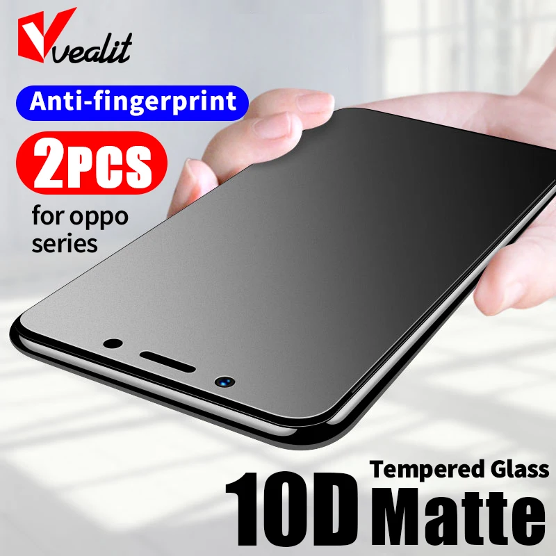 

2pcs 10DMatte Glass Screen Protector For OPPO Reno 6Z 5Z Lite A15 A16 A53S Tempered Glass Realme Narzo 30A 20A 20A X7 Max Q3 Pro