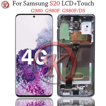 

Super AMOLED For Samsung Galaxy S20 LCD Touch Screen G980 G980F G980F/DS LCD Display Touch Screen Digitizer with Frame