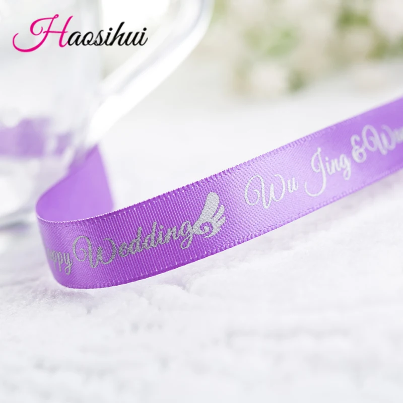 6mm-100mm Customized Printed Logo Ribbon Gift Packaging Satin Polyester Decoration 100yard/lot Ribbon Decoration Satin Ribbons Ribbon Supplies Wrapping Ribbon Polyester Ribbon Satin Ribbon