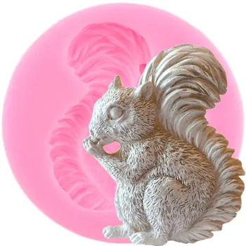 

Squirrel Acorn Silicone Molds Fondant Chocolate Mould DIY Party Cake Decorating Tools Cake Baking Candy Clay Moulds