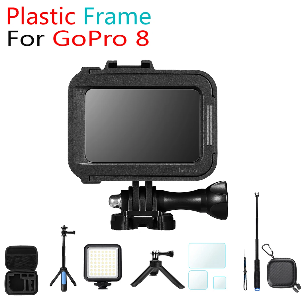 Для Gopro Hero 8 пластиковая рамка защитный чехол защитная сумка штатив селфи палка из