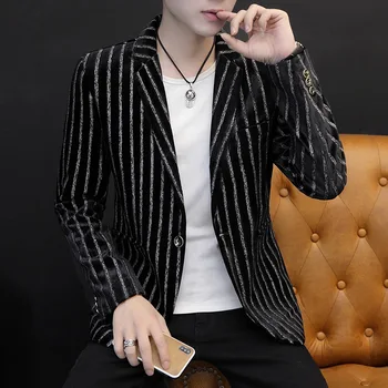 

Suit Male Trend Youth Small Suit Men's Wear Slim Fit Handsome Suit Autumn Men Long Sleeve Coat