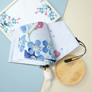 

Foldable Sun Umbrella Portable Lightweight Automatic Uv Protection Summer Umbrella Parapluie Hombre Rain Gear Umbrellas DB60Y