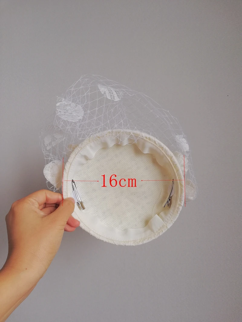 Vintage Wedding Bridal Hair Accessories Flower Tulle Birdcage Veil Headpiece Cheap Mini Wedding Bride Hat