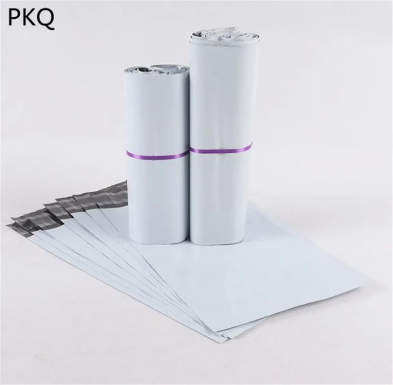 

50pcs 13 sizes White Mailer Mailing Bags Express Boxes Packaging Envelope Bag Mailer Plastic Garments Shipping Bag
