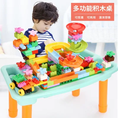 

[Drainage] Size Granule Building Blocks Table Educational Assembled Fight Inserted Slide Large Granule Building Blocks Tabletop