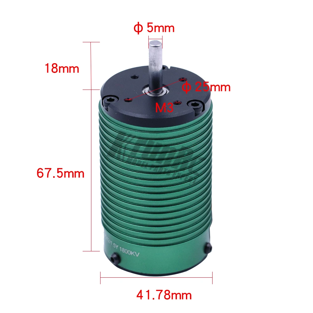 Замок 1515 1512 42 мм Диаметр бесщеточный 1800 2200 2650KV Монстр мотор для 1/8 rc автомобиль внедорожный грузовик багги XRAY LOSI HSP HPI