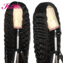 Полный парик шнурка глубокая волна перуанские волосы remy волосы предварительно сорванные естественные волосы с волосами младенца отбеленные узлы человеческих волос парик