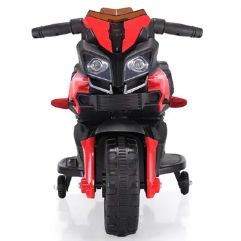 

6V Kids Electric Motorcycle Driving Toy Ride On Trike With Training Wheels Battery Powered Rechargeable For Boy Girl MBG0532