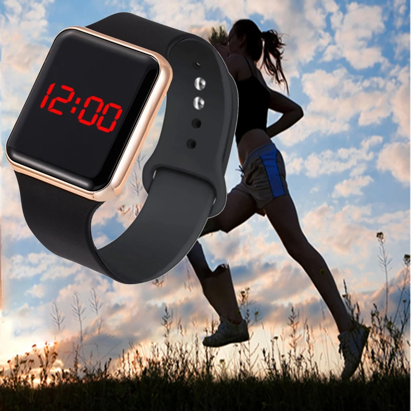 Wristwatch Clocks Digital Sport Electronic Unisex Women Relogio Silicone LED Hot Feminino