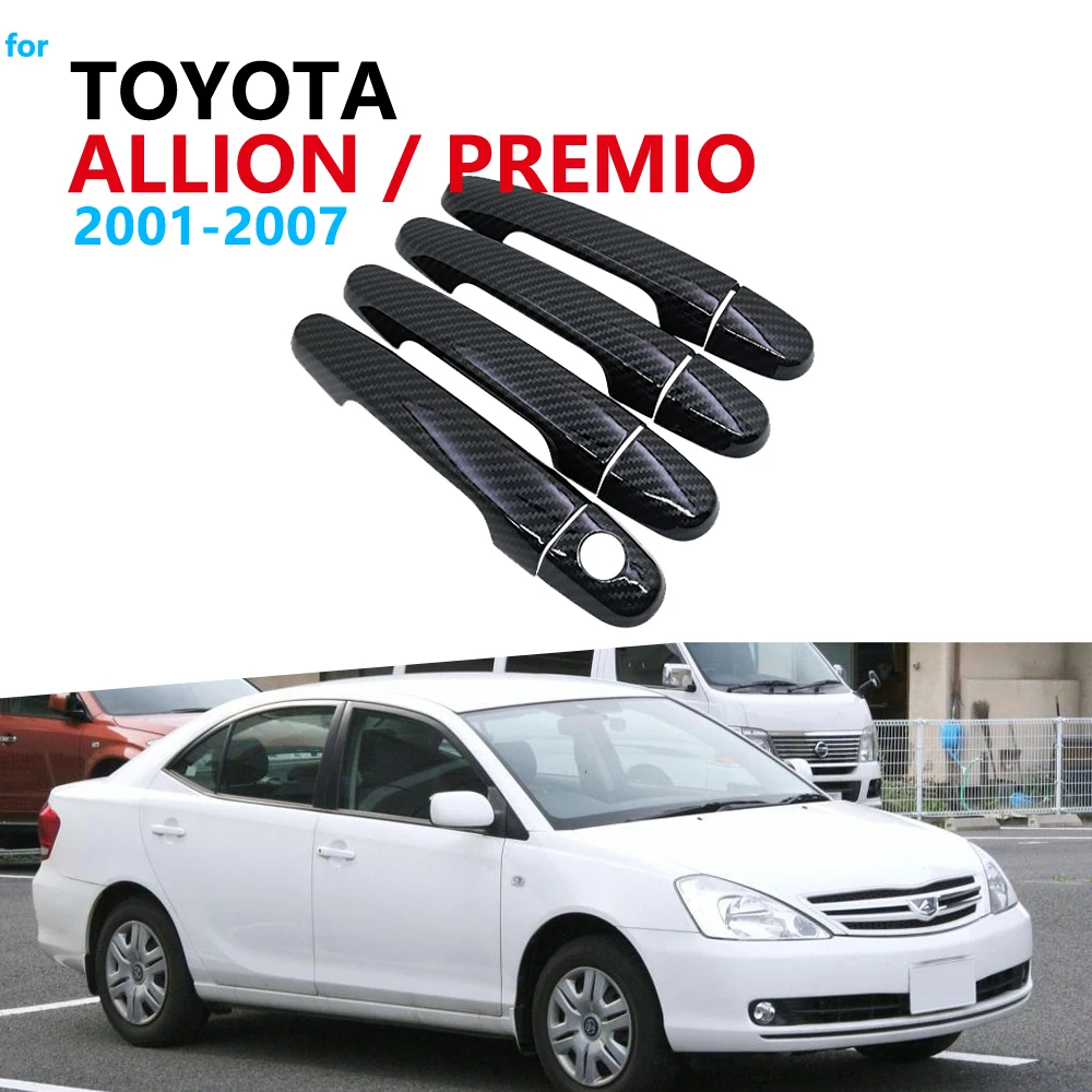 Накладка на дверную ручку из углеродного волокна Набор накладок для Toyota думатора