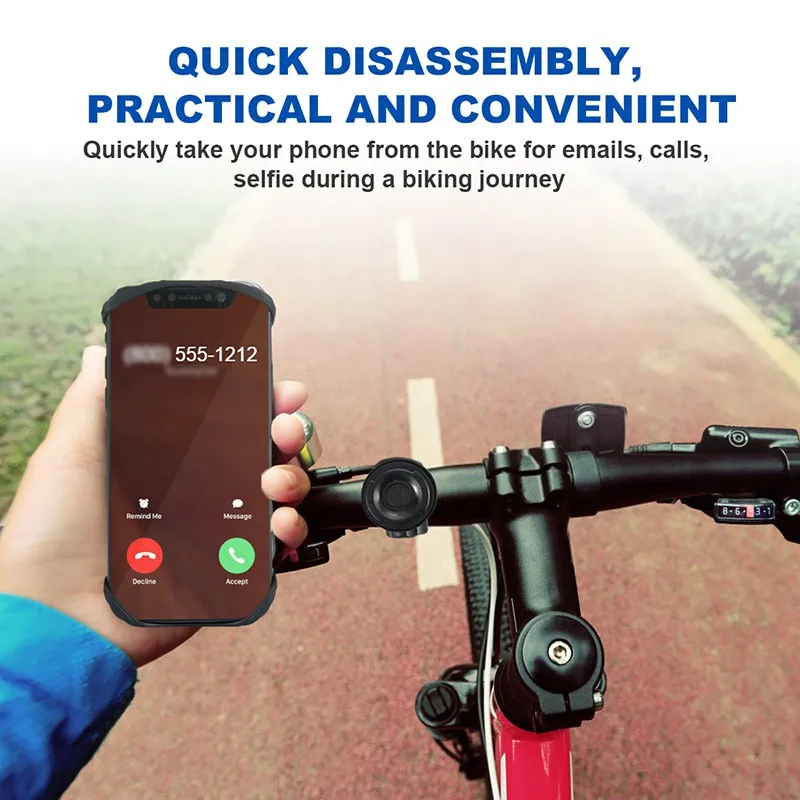 

Car Universal waterproof Bike Phone Mount Detachable 360 Rotation Motorcycle Bicycle Holder For automatic Mobile Phone