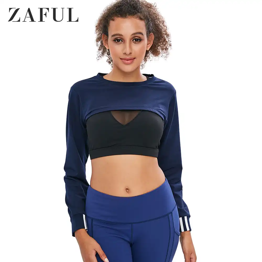 crop open bust sweatshirt