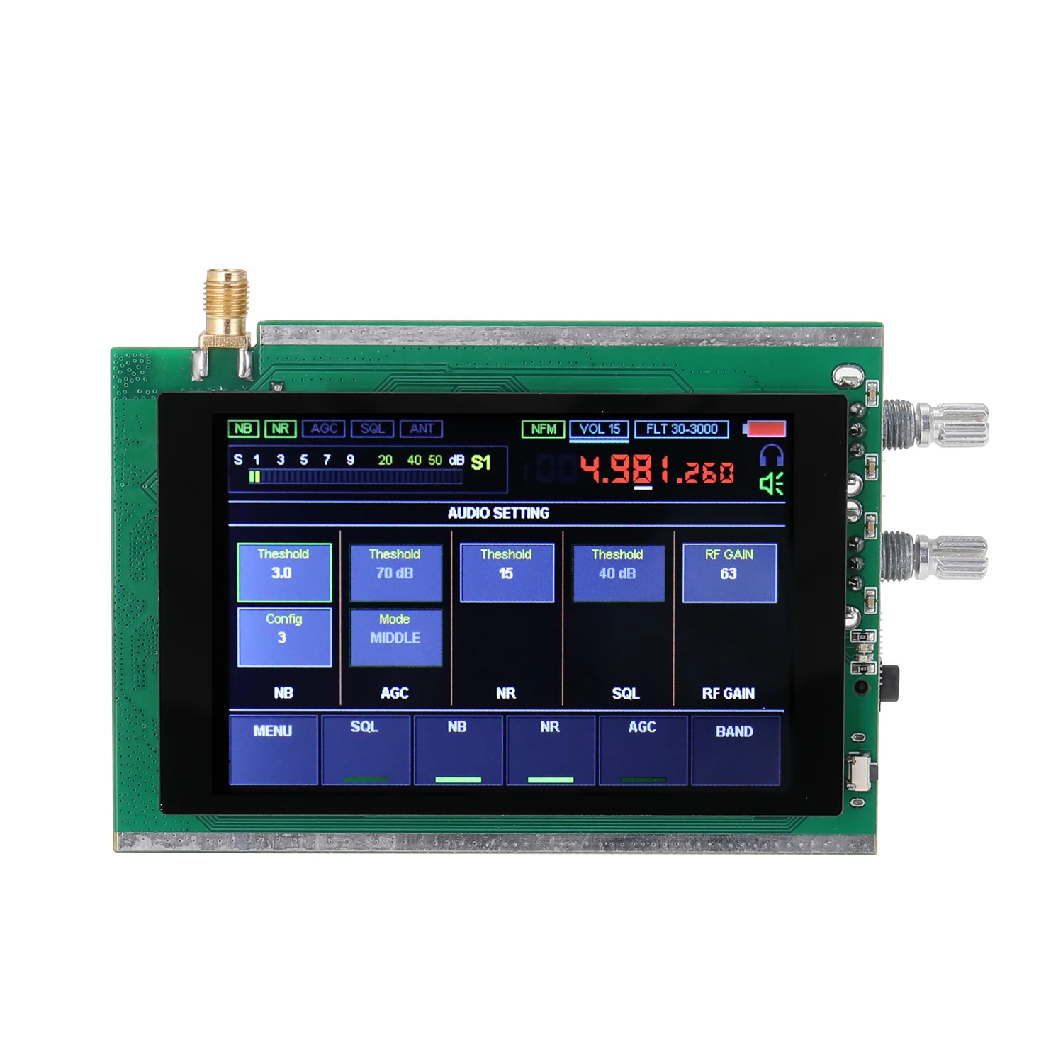 KKMOON 50 кГц-200 МГц малахитовое SDR радио Malahit DSP 3 5 дюймов сенсорный экран HAM
