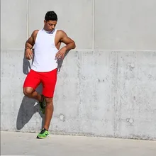 Фитнес инструктор мужские майки из чистого хлопка с круглым подолом хлопок тонкий женский жилет повседневный спортивный жилет для фитнеса