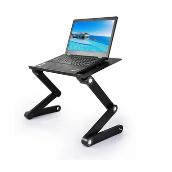 

New Folding Laptop Table Aluminum Computer Desk Portable Notebook Desk Adjustable Bed Sofa Office Notebook Table Computer Stand
