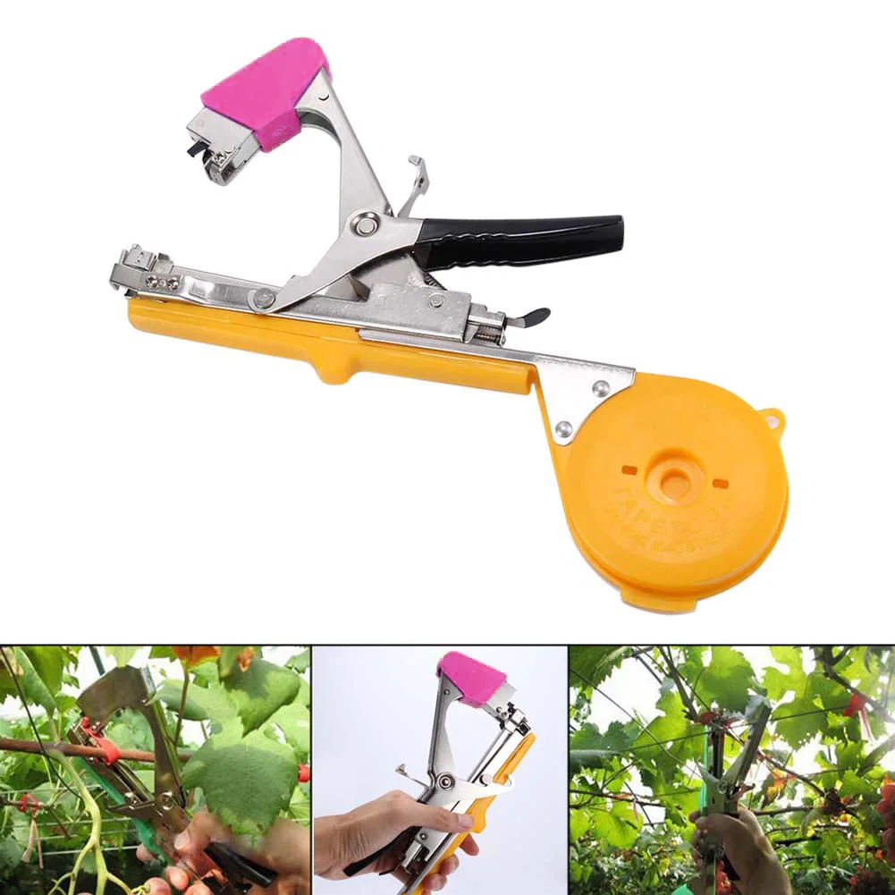 1 Set Plant Branch Hand Tying Staples+Tapener+TapesBinding Machine Flower Vegetable Garden Tools LAD-sale