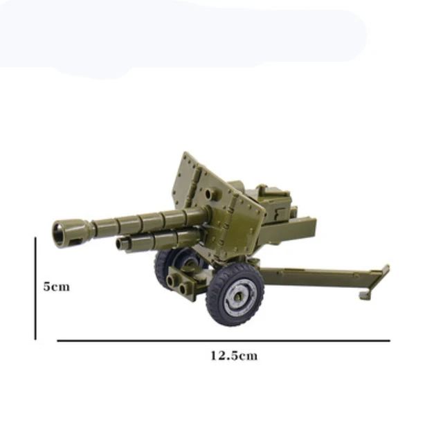 Friends Building Blocks Military Series Machine Guns Cannon Weapon DIY Building Blocks Children's Toys Blocks Accessories 1PCS