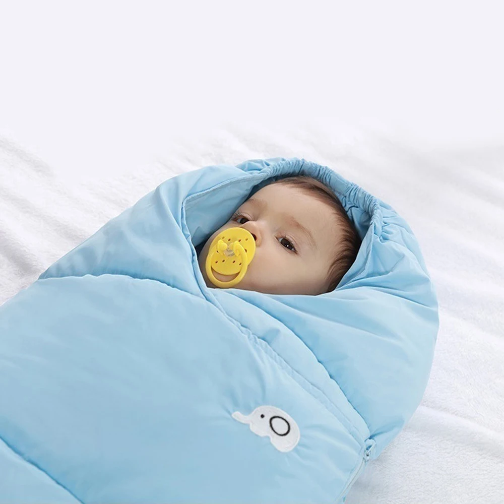 Детские зимние спальные мешки, теплые, для новорожденных, плотные, хлопковые, Детские пеленания, одеяло для младенцев, для малышей, мешок