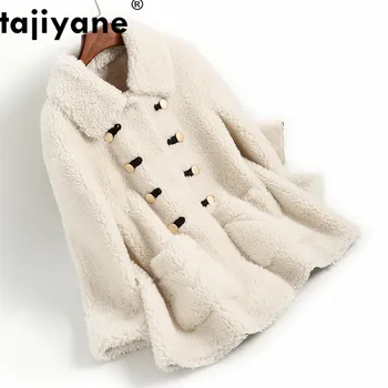 

Real Fur Coat Autumn Winter Coat Women Clothes 2020 Wool Jacket Streetwear Korean Vintage Suede Lining Sheep Shearling ZT3352