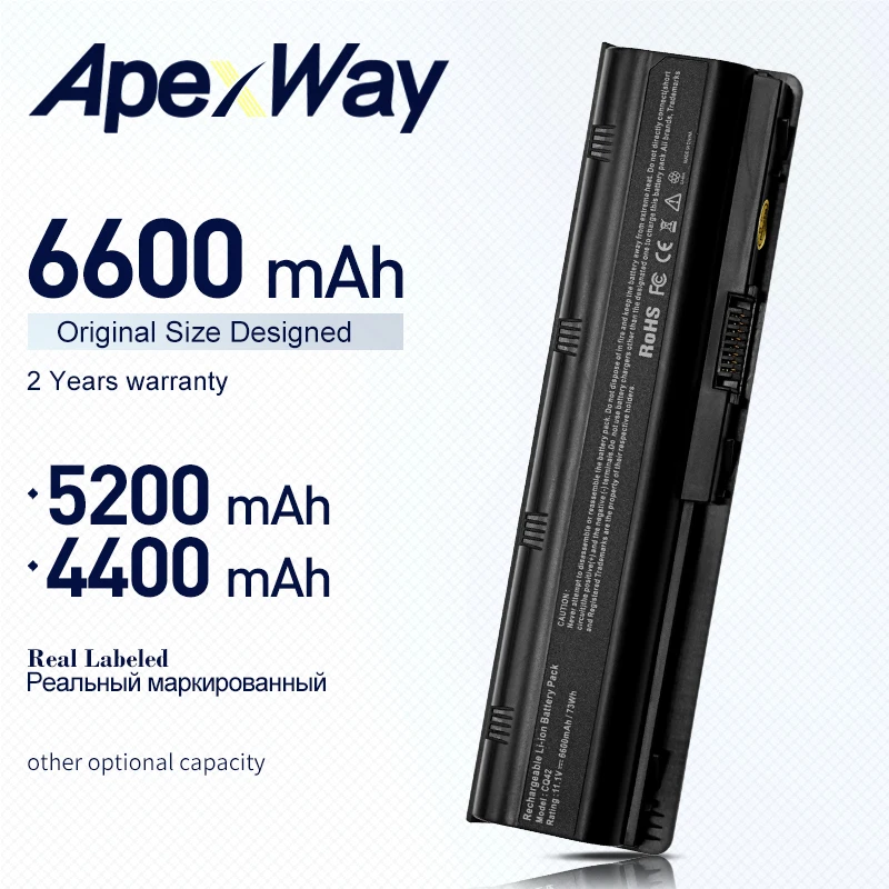 ApexWay ноутбук Батарея для HP 430 431 435 630 631 635 636 650 655 Тетрадь ПК G32 G72t G56 G62M G62X G7T G42T Envy 15