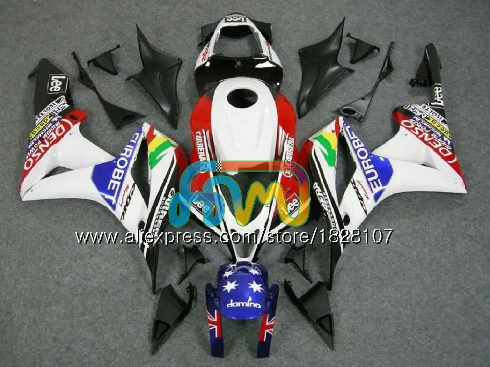 Литья под давлением для HONDA CBR600 CBR 600 граффити синий RR CC 600RR 600F5 F5 07 08 60BS. 5 CBR600RR CBR600F5 600CC 2007 2008 обтекатель oem - Цвет: No. 22