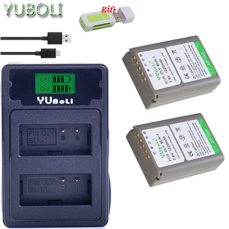 bateria BLN-1 BLN1 PS-BLN1 Батарея+ type-c с двойным жк-монитором usb зарядка для Olympus E-M5 OM-D E-M1 E-P5 Камера L10 EM5