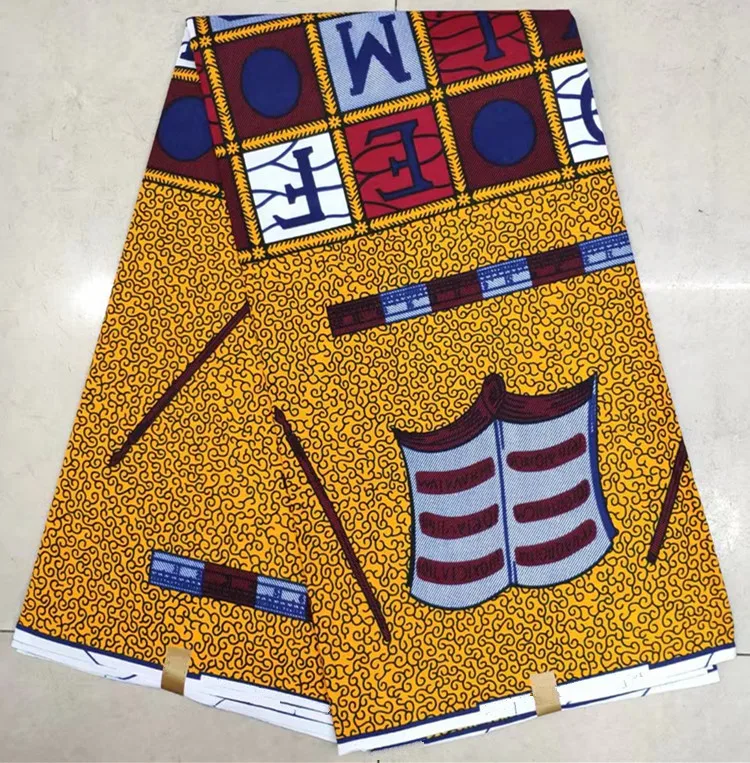 Африканская ткань с восковым принтом Анкара ткань африканская Ткань 6 ярдов хлопок ткань для Пэчворк Африканский батик Печатный воск JSX-A3