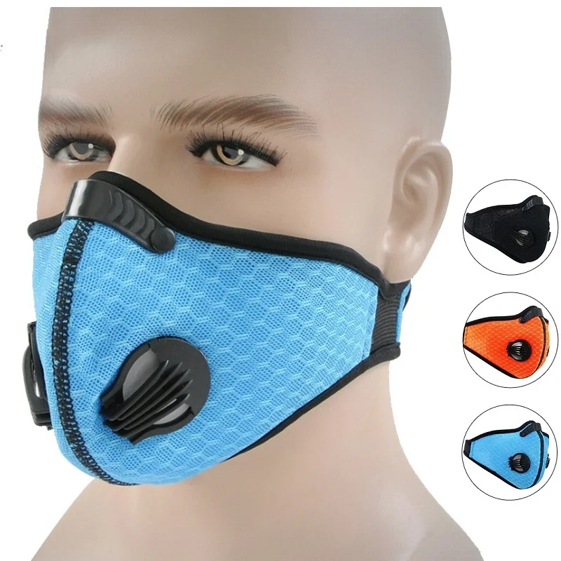 

PM2.5 Anti Haze Unisex Mouth Mask Anti Pollution Breathable Running Half Face Mask Anti-dust Bicycle Cycling Face Mask