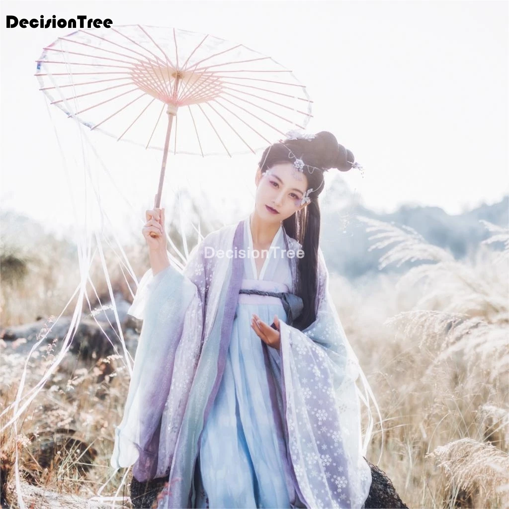 2021 Женский карнавальный костюм феи hanfu одежда китайское традиционное Старинное