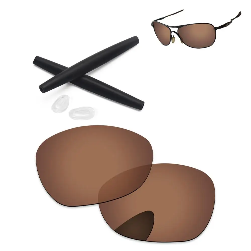 PapaViva Polarized Replacement Lenses and Ear Socks& Nose Pads for Authentic Crosshair New 2012 OO4060- Multiple Options - Цвет линз: Copper Brown