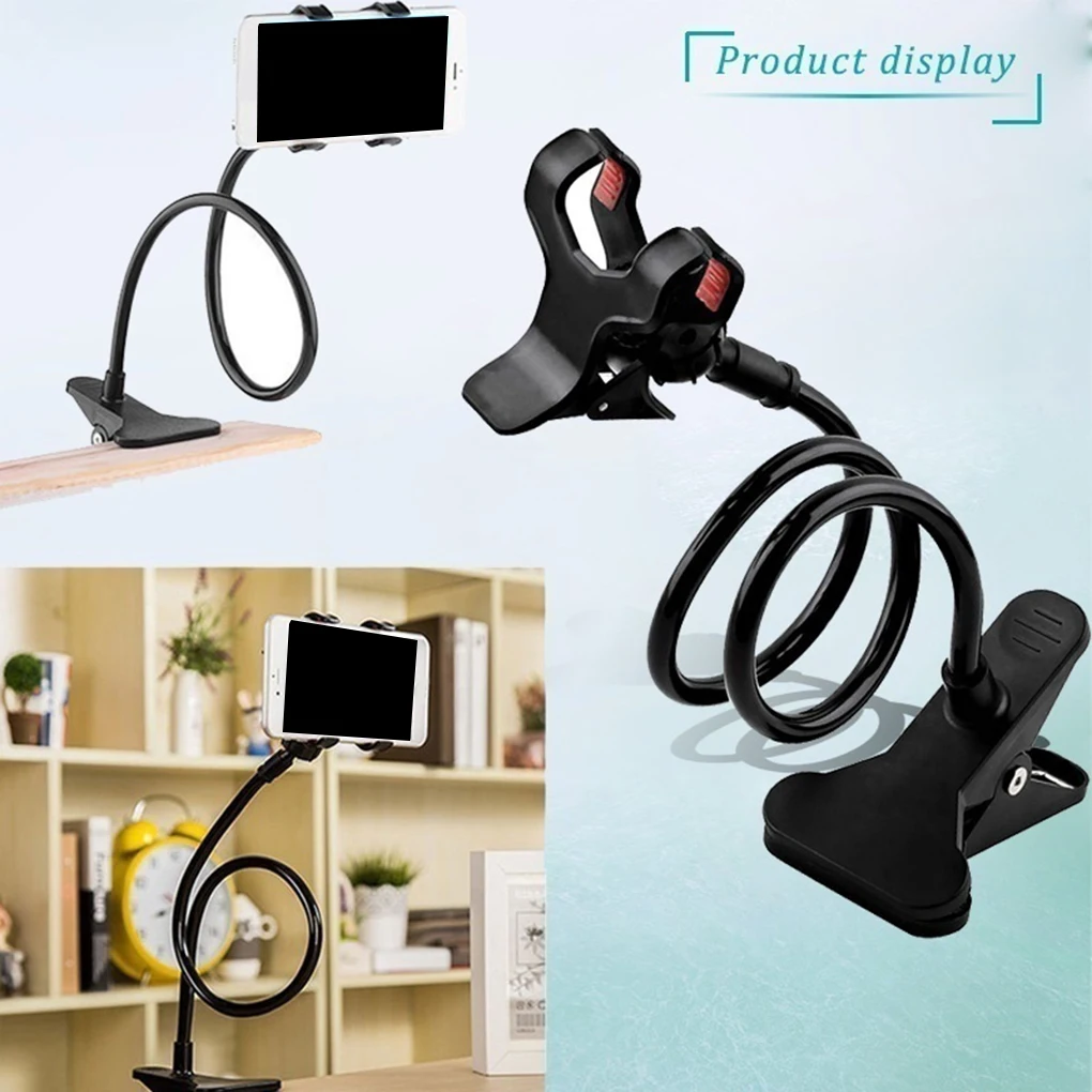 mobile holder Universal Phone Holder Flexible 360 Clip Mobile Cell Phone Holder Lazy Bed Desktop Bracket Mount Stand Stand Base bracket flexible mobile holder