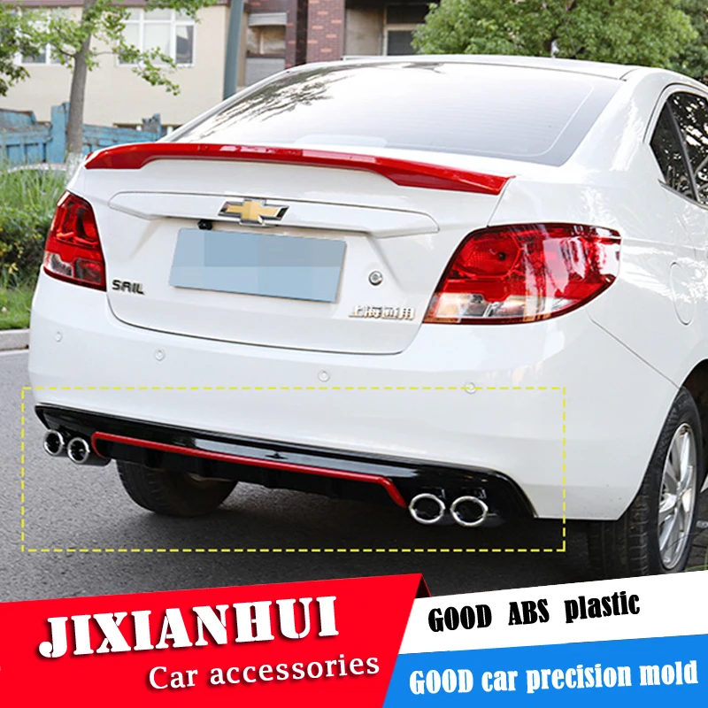 Для SAIL Body kit спойлер 2015-2017 для Chevrolet sail DCS ABS задний передний бампер диффузор