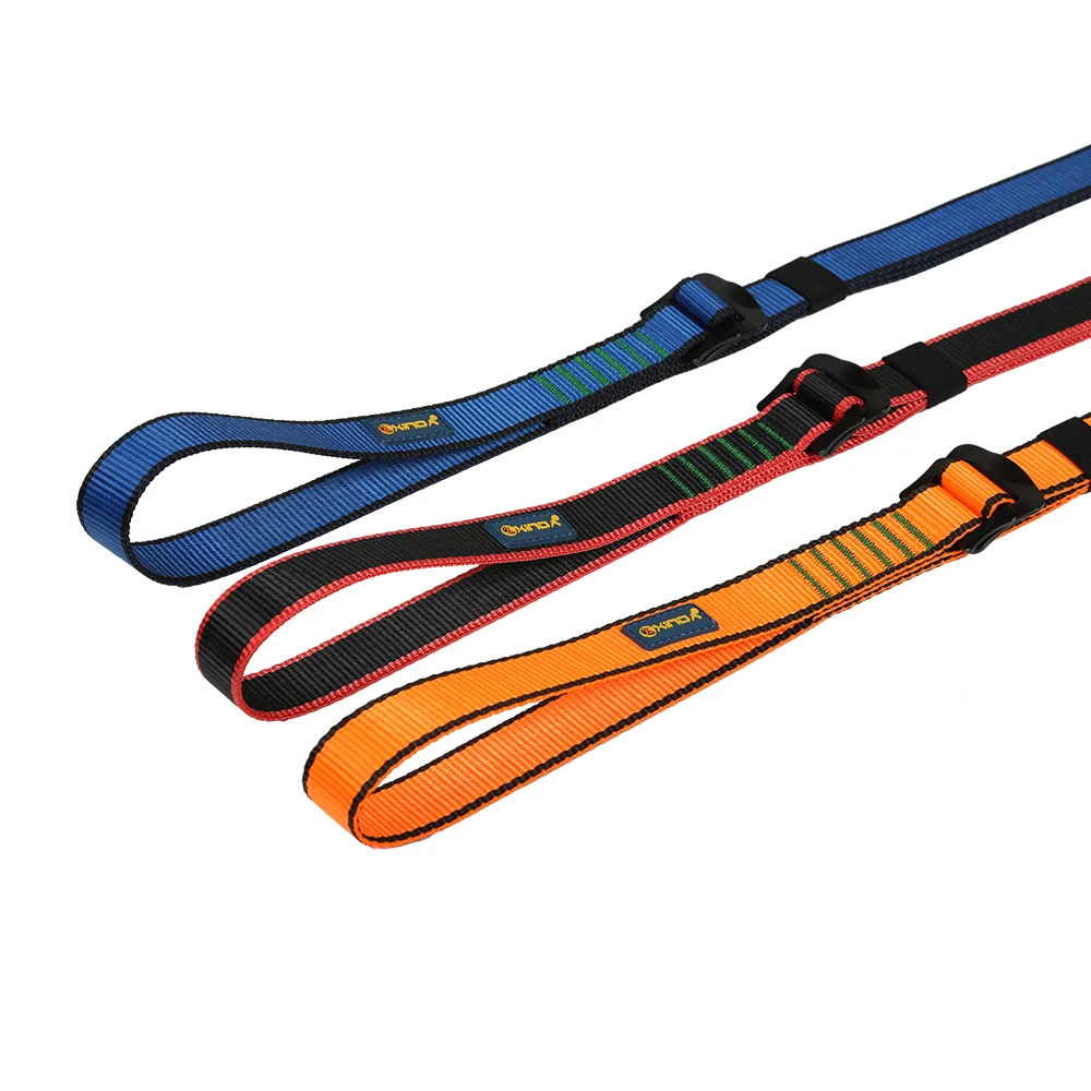 22KN Rock Climbing Fall Protection Rappelling Quickdraw Loop Sling Adjustable