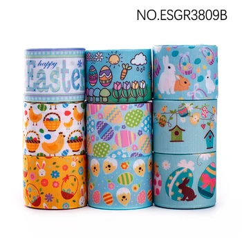 

Grosgrain Ribbon Heat Transfer Print 5yards 1‘’1.5‘’3‘’ DIY Gifts Holiday Decorations Materials for Easter