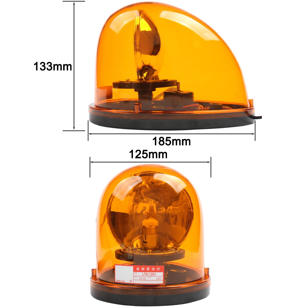 DC 12 В DC 24 В Улитка лампа вращающаяся Полиция Предупреждение строительство сигнальный светильник LTD-1201