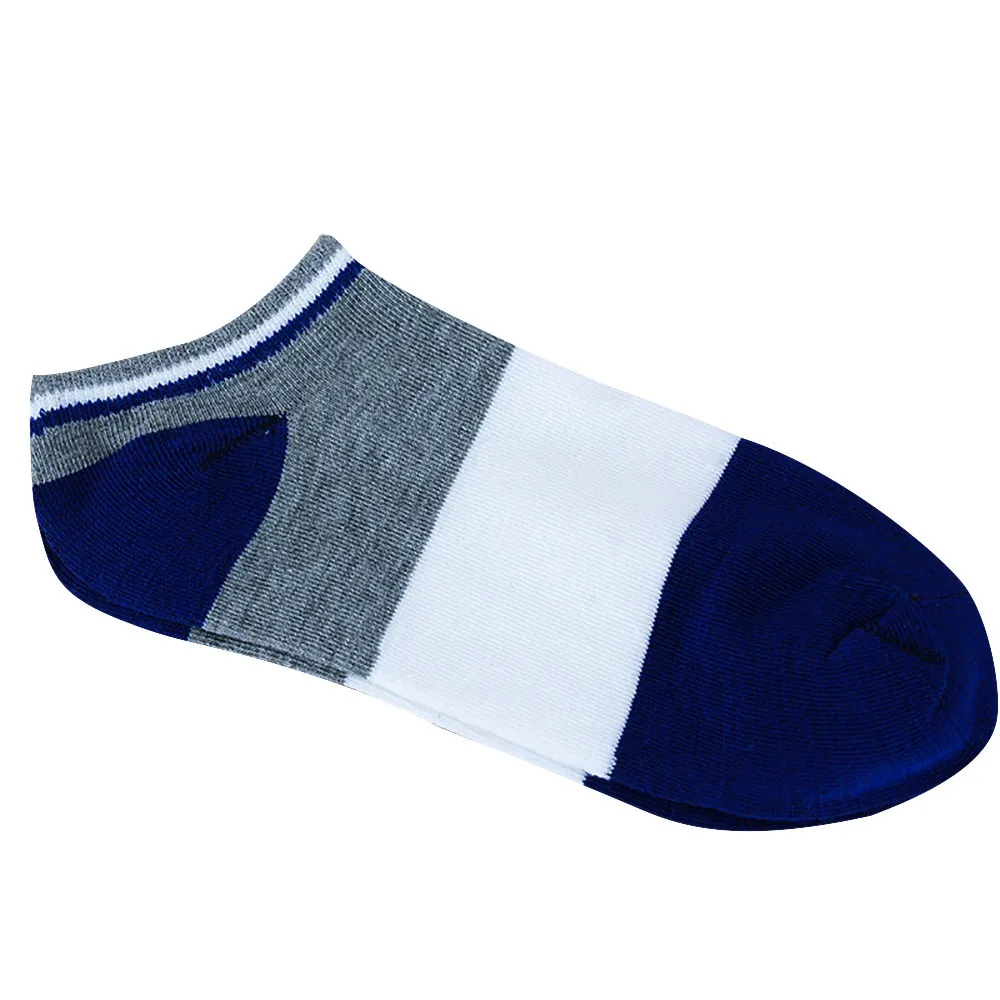 1Pairs Stripe Socks Slippers Unisex Comfortable Cotton Slippers Couple Breathable Funky Short Ankle Socks calcetines divertidos