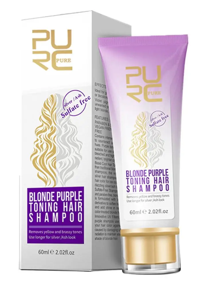 Purple Shampoo Blonde Hair Yellow Pigment Removing Shampoo For Hair Salon Barber Professional Grow Thick Hair Growth Products