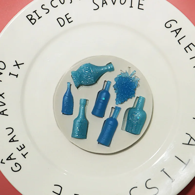 Винная бутылка Fondant (сахарная) Силиконовая форма DIY Инструменты для выпечки