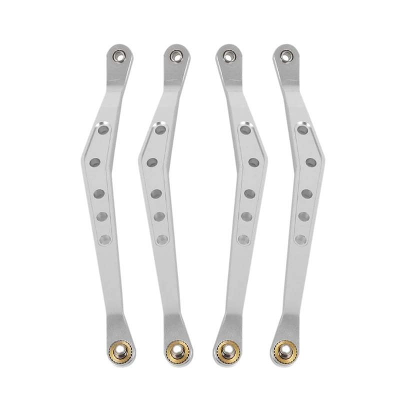 

8Pcs/Set Aluminum Alloy Upper Suspension Links Linkage Set for 1/10 Axial WRAITH RC Crawler Silver