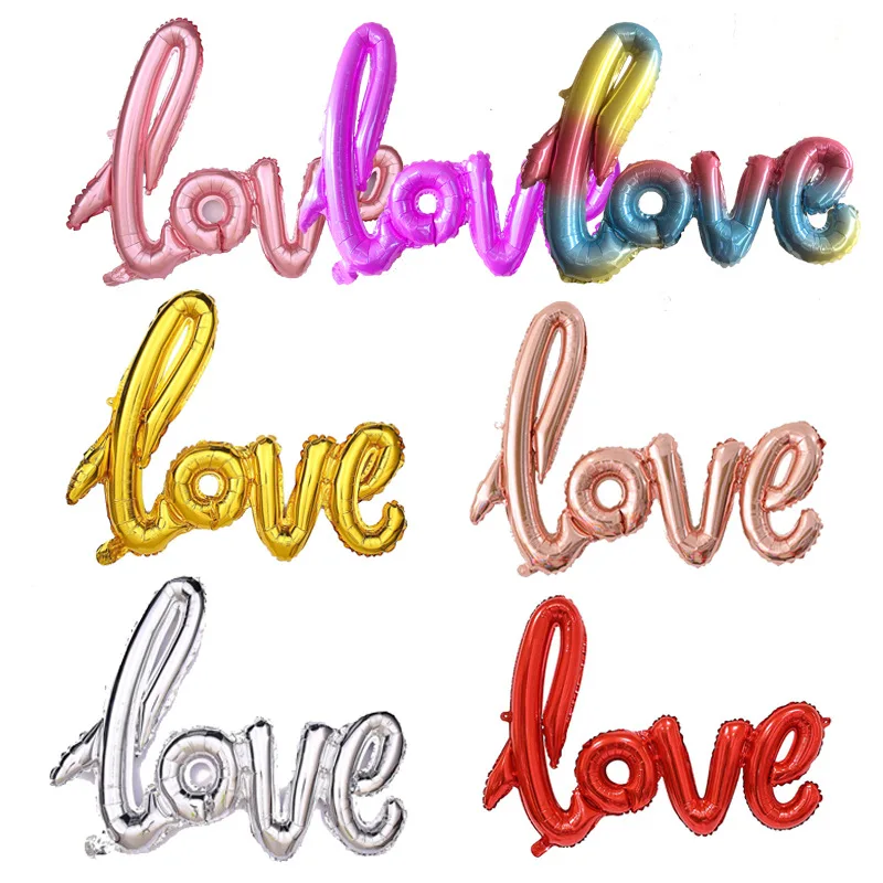 

Высококачественные воздушные шары с надписью love для свадьбы, Дня Святого Валентина, дня рождения, украшение, бокалы для шампанского, аксессуары для фотобудки