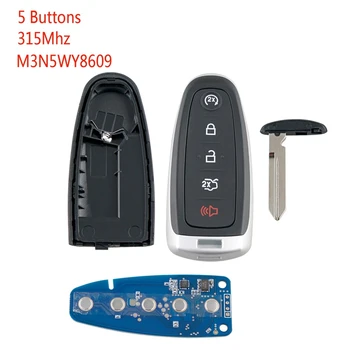 

Car Smart Remote Key 5 Buttons Fit For 2011-14 Ford Edge Focus Escape M3N5Wy8609 315Mhz