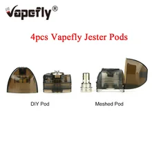 Vapefly Jester Pod 2 мл емкость картриджа 0.5ohm сетка катушка мешковатая Pod& RBA DIY Pod Vapefly Jester Kit Pod система электронной сигареты